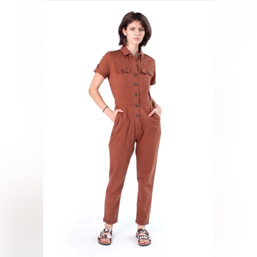 Haute Monde rust jumpsuit small